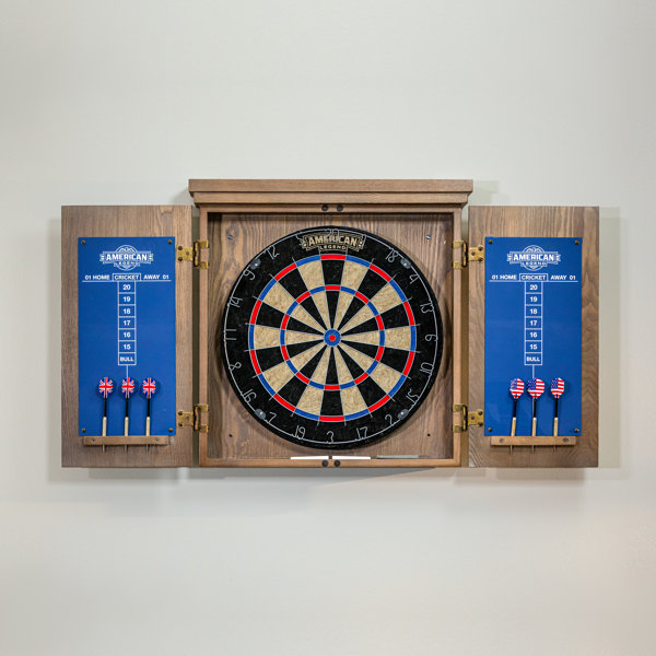 American Legend Charleston Bristle Dartboard and Set with Darts